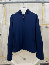 Load image into Gallery viewer, Late 1990s Mandarina Duck Navy Wide &amp; Crop Jersey Hoodie - Size L