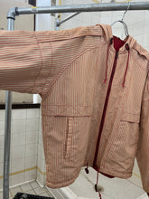 Load image into Gallery viewer, 1990s Armani Oversized Striped Jacket with Pleated Hood Detailing - Size OS