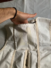 Load image into Gallery viewer, 1990s Armani White with Beige Trim Racer Vest - Size L