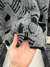 Load image into Gallery viewer, 1980s Marithe Francois Girbaud x Maillaparty Zippered Intarsia Knit Sweater - Size M