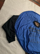 Load image into Gallery viewer, aw1987 Issey Miyake Blue Nylon Circle Pattern Staff Crewneck - Size OS