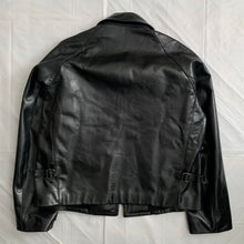 Load image into Gallery viewer, aw1997 Yohji Yamamoto Cropped Black Leather Jacket - Size OS