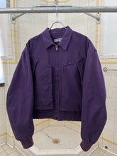 Load image into Gallery viewer, 1980s Katharine Hamnett Purple Cargo Bomber - Size OS