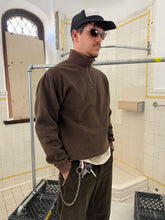 Load image into Gallery viewer, 1990s Katharine Hamnett Brown Textured Quarter Zip - Size M
