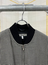 Load image into Gallery viewer, 1980s Katharine Hamnett Padded Houndstooth Pattern Bomber - Size L