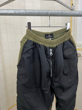 Load image into Gallery viewer, 1990s Vintage Destroy Olive Two-Tone Nylon Cotton Sweatpants - Size L