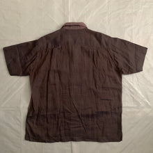 Load image into Gallery viewer, 2000s Issey Miyake Iridescent Plum Crinkled Shirt - Size L