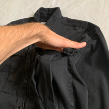 Load image into Gallery viewer, 1980s Katharine Hamnett Black Soft Cotton Oversized Military Shirt - Size XL