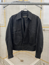 Load image into Gallery viewer, 1980s Armani Cropped Waxed Linen Military Blouson - Size S