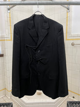Load image into Gallery viewer, ss2009 Yohji Yamamoto Thick Silk Embroidered Scissor Jacket - Size XL