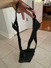 Load image into Gallery viewer, ss2005 Issey Miyake Black Leather Body Holster Bag - Size OS