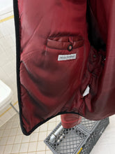 Load image into Gallery viewer, 2000s Armani Padded Faux Leather Red Moto Jacket - Size M