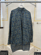 Load image into Gallery viewer, 1980s Katharine Hamnett Oversized Blue Graphic Cargo Pocket Shirt - Size OS