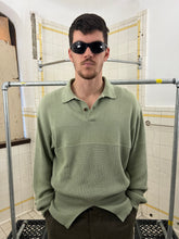 Load image into Gallery viewer, 1990s Issey Miyake Multi-Gauge Knit Polo with Split Hem - Size M
