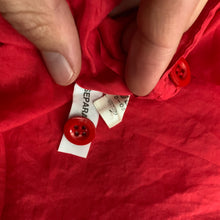 Load image into Gallery viewer, 1980s Katharine Hamnett Burnt Red Silk Big Pocket Shirt - Size OS