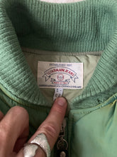 Load image into Gallery viewer, 1990s Armani Textured Iridescent Green Nylon "Hyper Cold" Cropped Jacket - Size L