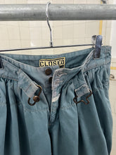 Load image into Gallery viewer, 1980s Marithe Francois Girbaud x Closed Faded Teal Belted Trouser with Quilted Knee - Size S