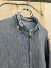 Load image into Gallery viewer, 1980s Marithe Francois Girbaud x Closed Textured Chambray Shirt with Buttoned Mandarin Collar - Size M