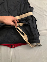 Load image into Gallery viewer, 1990s Armani Navy Pillow Neck Bondage Jacket with Removable Sleeves - Size L