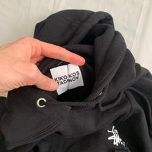 Load image into Gallery viewer, 2015 Kiko Kostadinov x Stussy Split Reconstructed Black Hoodie - Size XL