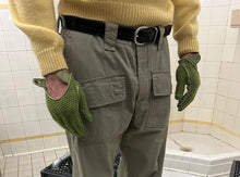 Load image into Gallery viewer, 1980s Armani Tonal Green Gloves - Size M