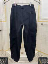 Load image into Gallery viewer, 1980s Marithe Francois Girbaud Black Paneled Trousers with Adjustable Synch Hem Detail - Size M
