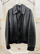 Load image into Gallery viewer, aw1991 Yohji Yamamoto 6.1 The Men "Go Yohji Go" Pin-up A2 Leather Jacket - Size XL