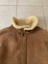 Load image into Gallery viewer, 1990s Armani Tan Suede Mouton Jacket - Size L