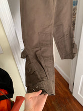 Load image into Gallery viewer, 2000s Armani Mud Brown Flared Military Bondage Pants - Size L
