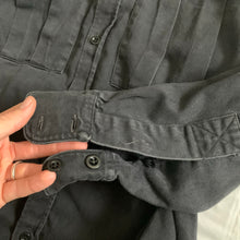 Load image into Gallery viewer, 1980s Katharine Hamnett Black Soft Cotton Oversized Military Shirt - Size XL
