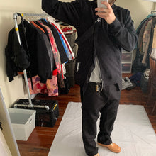 Load image into Gallery viewer, 2015 Kiko Kostadinov x Stussy Split Reconstructed Black Hoodie - Size XL