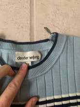 Load image into Gallery viewer, ss1999 Dexter Wong Knitted Short Sleeve Shirt with Great White Shark Print - Size S