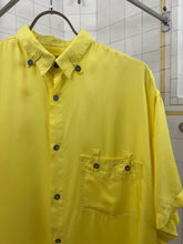Load image into Gallery viewer, 1980s Marithe Francois Girbaud Rayon Button Up Shirt with Extended Collar Buttons - Size M