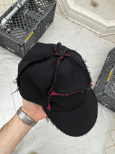 Load image into Gallery viewer, 2003 CDGH+ Raw Layered Paneled Cap Black / Red - Size OS