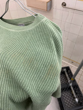 Load image into Gallery viewer, 1980s Marithe Francois Girbaud Wide Mint Ramie Sweater - Size S