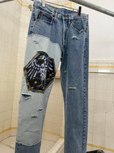 Load image into Gallery viewer, 1990s Armani Eagle Applique Washed Denim - Size M