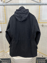 Load image into Gallery viewer, Late 1990s Mandarina Duck Thick Wool M65 Jacket with Black Nylon Hood - Size L