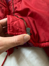 Load image into Gallery viewer, 1990s Armani Red High Neck Cropped Puffer Jacket - Size XS