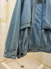 Load image into Gallery viewer, 1980s Marithe Francois Girbaud Light Wash Denim Double Closure Jacket - Size M