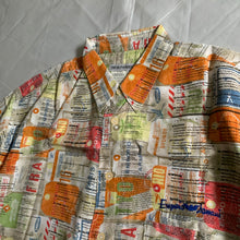 Load image into Gallery viewer, 1990s Armani Aloha Luggage Tag Rayon Shirt - Size M