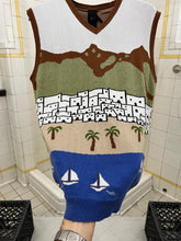 Load image into Gallery viewer, 2001 Bernard Willhelm Intarsia Knit Village Sweater - Size M