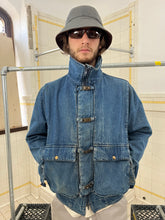 Load image into Gallery viewer, 1980s Marithe Francois Girbaud x Complemets Denim Cargo Jacket with Front Buckle Closures - Size M