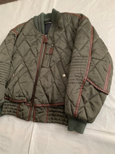 Load image into Gallery viewer, aw1992 Issey Miyake Forest Green Articulated Paneled Cropped Nylon Bomber - Size L