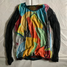 Load image into Gallery viewer, ss1997 Yohji Yamamoto Mesh Geometric Print Top - Size M