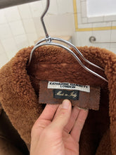 Load image into Gallery viewer, 1980s Katharine Hamnett Shearling Leather Bomber Jacket - Size L