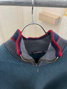 1980s Armani Mockneck Zip Sweater - Size M