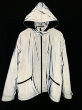 Load image into Gallery viewer, 2000s Armani Futuristic Reflective Glass Jacket with Modular Hood - Size XL