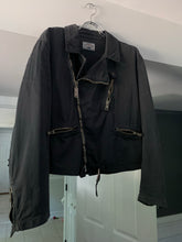 Load image into Gallery viewer, 1990s Armani Faded Grey Cotton Biker Jacket - Size M