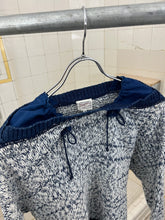 Load image into Gallery viewer, 1980s Marithe Francois Girbaud x Maillaparty Loose Heather Knit with Denim Boatneck Detail - Size M