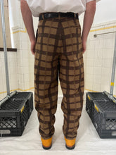 Load image into Gallery viewer, 1980s Armani Earth Toned Plaid Trousers - Size M